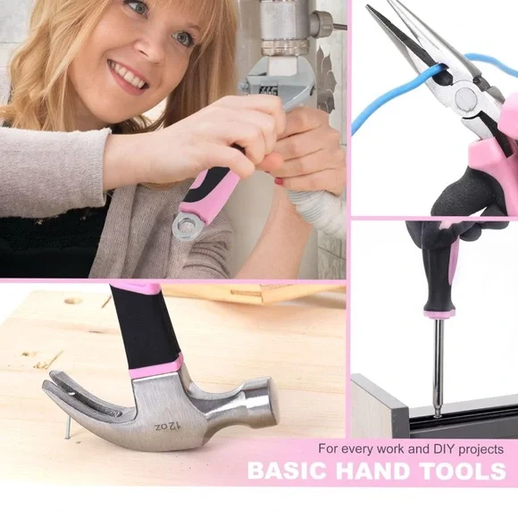 Pink and Black Home Tool Kit - Picture 6 of 9